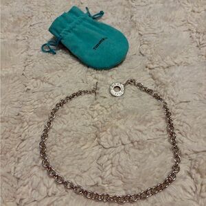 Tiffany & Co. 1837 Circle Tag Toggle Necklace